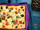 quiche in tupperware silicone rectangular form