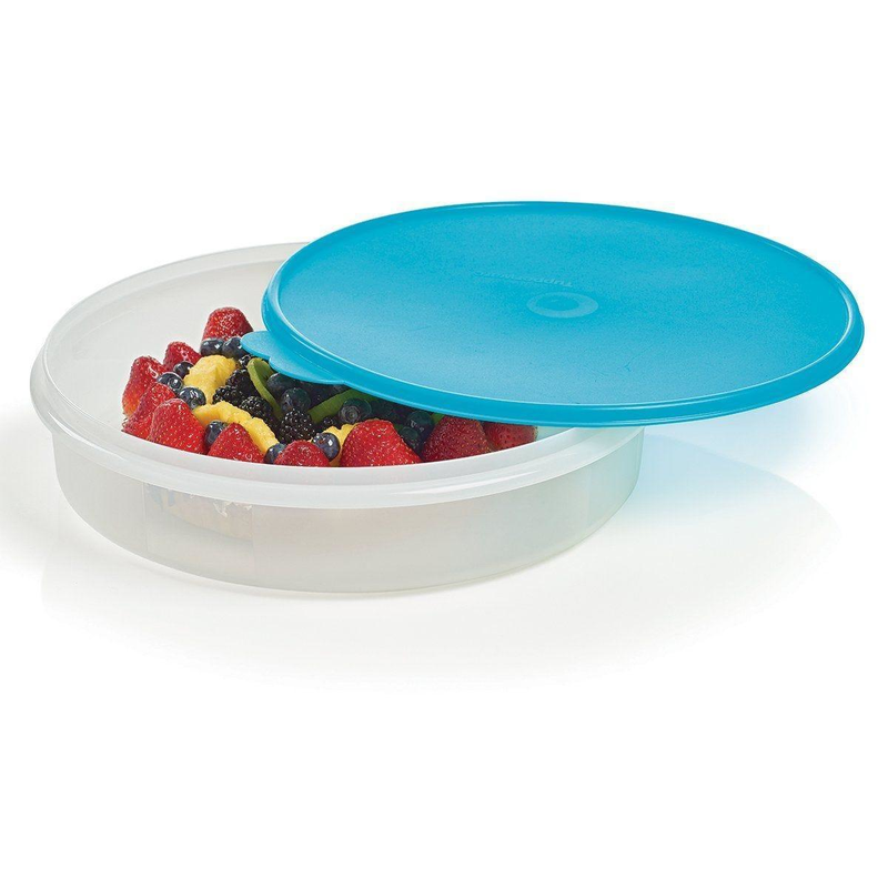 Round Container with fruit pastry